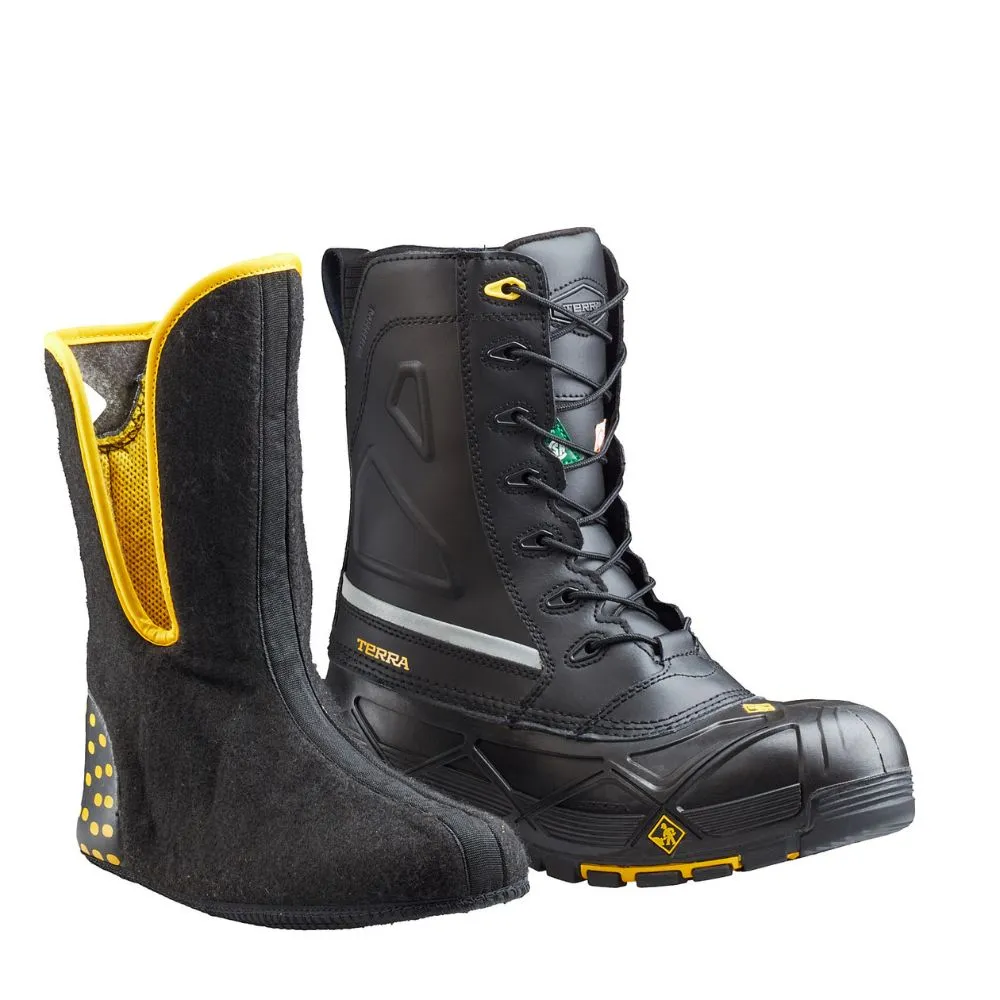 Terra Crossbow Waterproof Winter Safety Boot with Composite Toe - Black 915605