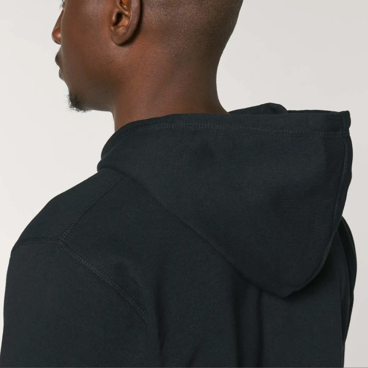 The Classics Hoodie - Embroidered Logo - Black - ORGANIC X RECYCLED