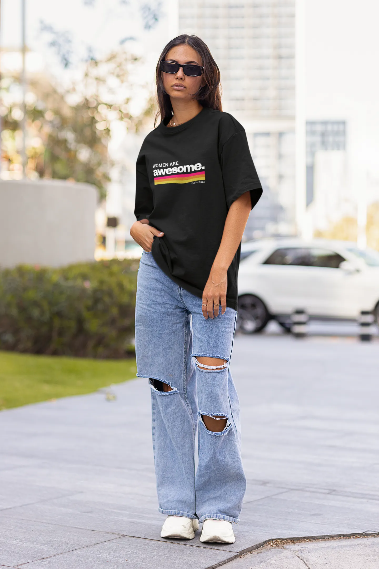 Women Are Awesome Oversized T-shirt