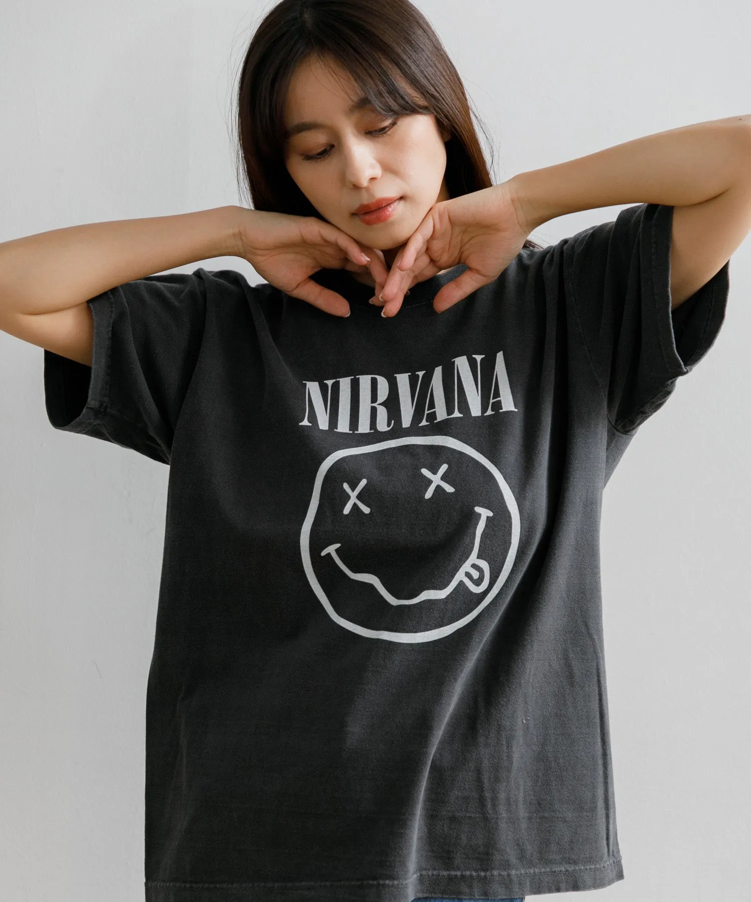 【WOMEN】GOOD ROCK SPEED / NIRVANA Smiley Tee