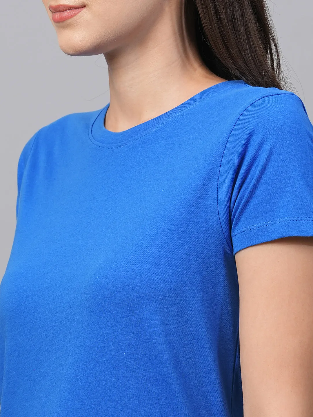 Women's Royal Cotton Regular Fit Tshirt